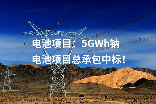電池項目：5GWh鈉電池項目總承包中標(biāo)！
