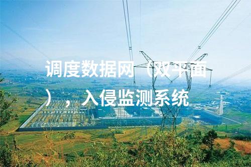 調(diào)度數(shù)據(jù)網(wǎng)（雙平面），入侵監(jiān)測系統(tǒng)