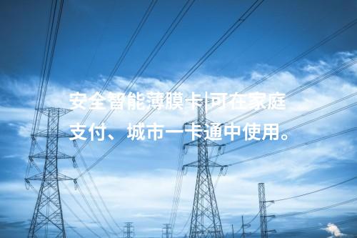 安全智能薄膜卡|可在家庭支付、城市一卡通中使用。