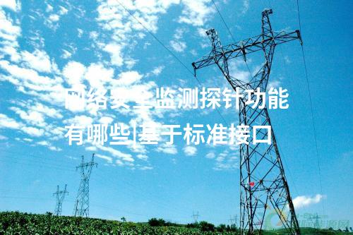 網(wǎng)絡安全監(jiān)測探針功能有哪些|基于標準接口