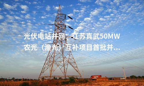 光伏電站并網(wǎng):江蘇真武50MW農(nóng)光(漁光)互補(bǔ)項(xiàng)目首批并網(wǎng)